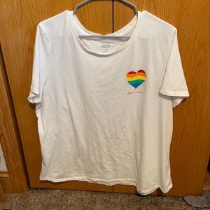 Old Navy Pride Shirt with Rainbow Logo